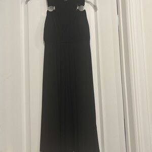 INC International Concepts Elegant Black Maxi Dress